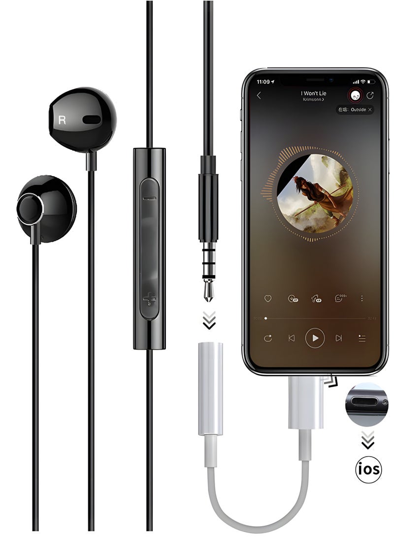 كابل محول صوت من USB Type-C إلى منفذ سماعة 3.5 ملم (AUX)، وصلة تدعم الميكروفون والمكالمات والتحكم في الصوت للهواتف الذكية والأجهزة اللوحية والسيارة - لون أبيض - Image 4